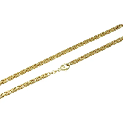 Königskette aus voll massivem 585 Gold (14 Karat) in 55 cm Länge; ca. 3,3 mm breit (ca. 40,7g) - mit FBM Stempel - Made in Germany !