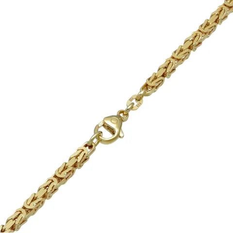 Massive Premium-Königskette aus hochwertigem 14K Gold (585) in 65 cm Länge; ca. 3mm breit (ca. 36,4g) - Made in Germany mit FBM Stempel