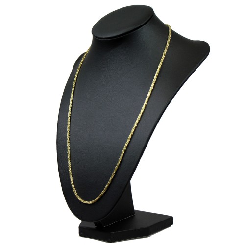schmale Königskette aus 585 Gold 14K (55 cm lang, 2 mm breit)