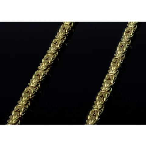 schmale Königskette aus 585 Gold 14K (55 cm lang, 2 mm breit)