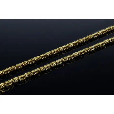 schmale Königskette aus 585 Gold 14K (55 cm lang, 2 mm breit)
