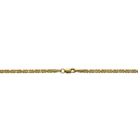 schmale Königskette aus 585 Gold 14K (55 cm lang, 2 mm breit)