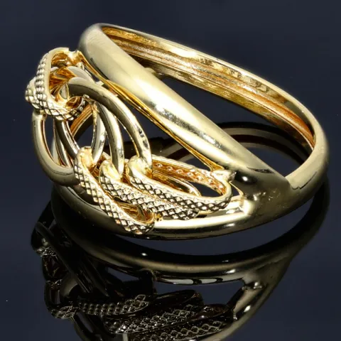 Wunderschöner, filigran, verzierter Designer - Ring in 585 14K Gold 55RG