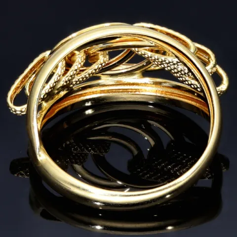 Wunderschöner, filigran, verzierter Designer - Ring in 585 14K Gold 55RG