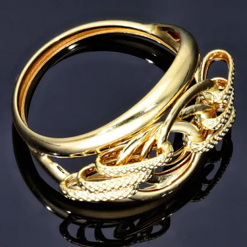 Wunderschöner, filigran, verzierter Designer - Ring in 585 14K Gold 55RG