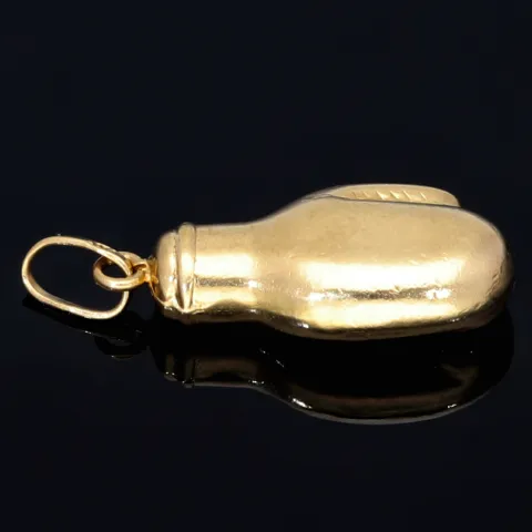 Feiner Boxhandschuh - Anhänger aus massivem 585er 14K Gelbgold