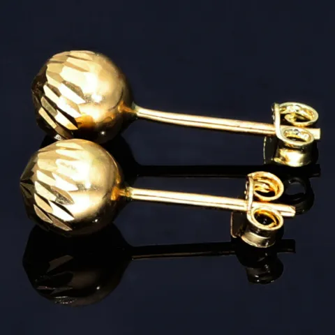 feine Ohrstecker mit filigranem Muster in 585er 14K Gold