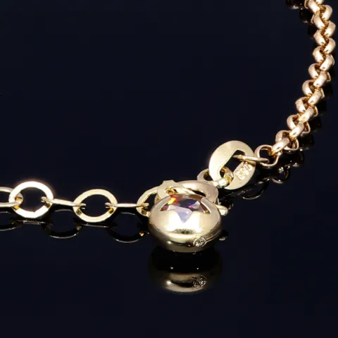 Funkelndes Kugelarmband aus 585 14K Gold in (ca. 20,0 cm Länge)