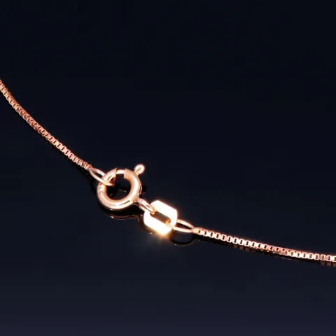 Feine Venezianerkette aus edlem 375 (9k) Rotgold (ca. 45 cm Länge)