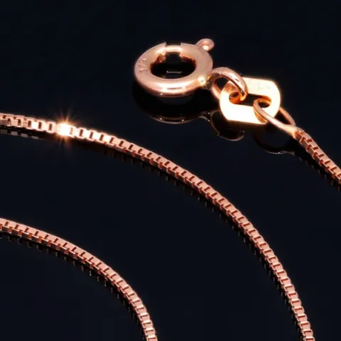 Feine Venezianerkette aus edlem 375 (9k) Rotgold (ca. 45 cm Länge)
