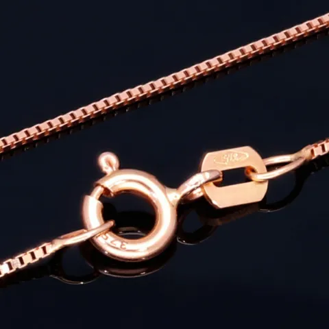 Feine Venezianerkette aus edlem 375 (9k) Rotgold (ca. 45 cm Länge)