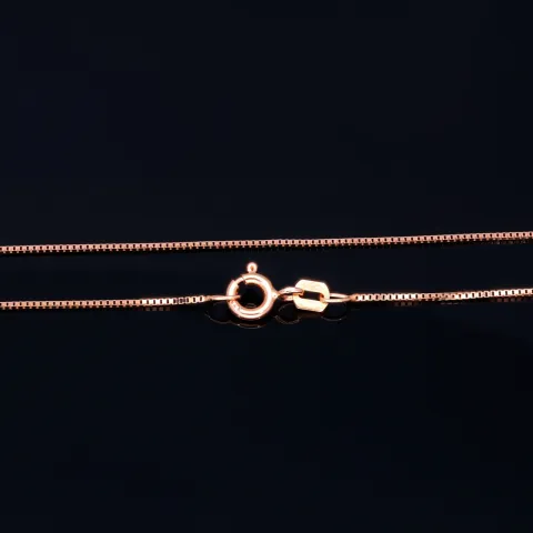 Feine Venezianerkette aus edlem 375 (9k) Rotgold (ca. 45 cm Länge)