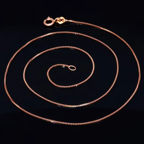 Feine Venezianerkette aus edlem 375 (9k) Rotgold (ca. 45 cm Länge)