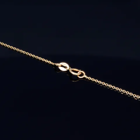 Bezaubernde Goldkette mit Engelsflügel - Anhänger in edlem 14K / 585 Gelbgold