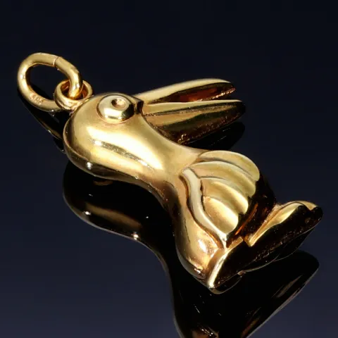 Vogel - Anhänger aus hochwertigem 14k (585er) Gelbgold