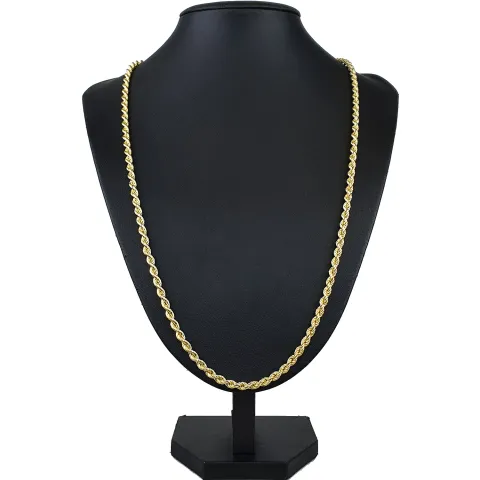 Filgran gearbeitete, massive Kordelkette in ca. 70 cm Länge aus hochwertigem 585 Gold (14k) ca. 46 g
