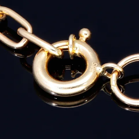 Funkelndes Tricolor Herz - Armband aus Tricolor 585 14K Gelb- , Weiß- und Roségold