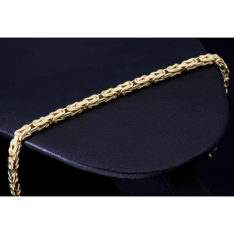 Prunkvolles Königsarmband in 585 14k Gold (ca. 3,5mm, 21cm)