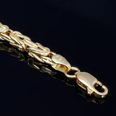 Prunkvolles Königsarmband in 585 14k Gold (ca. 3,5mm, 21cm)