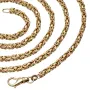 Megalange, massive Königskette aus hochwertigem 14K Gold (585) in 90 cm Länge; ca. 3,3 mm breit - (ca. 56g)