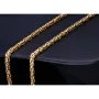 Megalange, massive Königskette aus hochwertigem 14K Gold (585) in 90 cm Länge; ca. 3,3 mm breit - (ca. 56g)