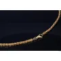 Megalange, massive Königskette aus hochwertigem 14K Gold (585) in 90 cm Länge; ca. 3,3 mm breit - (ca. 56g)
