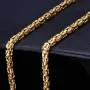 Megalange, massive Königskette aus hochwertigem 14K Gold (585) in 90 cm Länge; ca. 3,3 mm breit - (ca. 56g)
