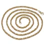 Megalange, massive Königskette aus hochwertigem 14K Gold (585) in 90 cm Länge; ca. 3,3 mm breit - (ca. 56g)
