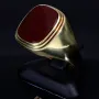 Edler und stilvoller Siegelring aus hochwertigem 585er 14K Gelbgold (Ringgröße ca. 67)