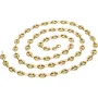 Bohnenkette aus 585er (14 Karat) Gelbgold (ca. 66 cm; 6 mm, 20g)