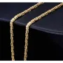 Massive, erstklassige Königskette aus 14K Gold (585) in 60 cm Länge; ca. 2,5mm breit - Made in Germany mit FBM Stempel
