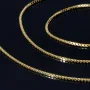 Exquisite Venezianerkette aus glänzendem 585 / 14k Gold in ca. 60cm, 1mm