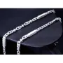 Italienische Greco - 925er Sterling - Silber - Stäbchen - Ankerkette, ca. 70cm, 5mm, (ca. 48g)