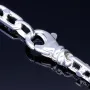 Italienische Greco - 925er Sterling - Silber - Stäbchen - Ankerkette, ca. 70cm, 5mm, (ca. 48g)