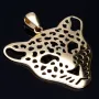 Panther - Anhänger aus hochwertigem 585 / 14K Gelbgold