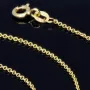 Delfin - Anhänger- mit glänzender Ankerkette (50cm) - Schmuckset in 14K / 585 Gold
