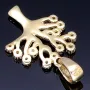 Funkelnder Lebensbaum - Anhänger mit Zirkonia in 585 / 14 Karat Gelbgold