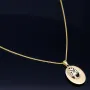 Schmuckset aus 585 / 14K Gold - Bicolor - Lebensbaum-Amulett und glänzende Venezianer - Halskette (45cm) in hochwertigem 14K / 585 Gelbgold