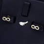 Unendlichkeit - Infinity- Symbol -Ohrstecker in edlem 585 / 14K Gold