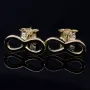 Unendlichkeit - Infinity- Symbol -Ohrstecker in edlem 585 / 14K Gold