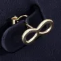 Unendlichkeit - Infinity- Symbol -Ohrstecker in edlem 585 / 14K Gold