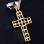 Edler Kreuz-Anhänger aus 14k / 585 Gelbgold