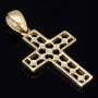 Edler Kreuz-Anhänger aus 14k / 585 Gelbgold