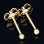 Kleine Gold-Ohrstecker in hochwertigem 585 / 14K Gelbgold