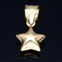 Stern - Anhänger in glänzendem 585 / 14 Karat Gelbgold