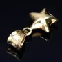 Stern - Anhänger in glänzendem 585 / 14 Karat Gelbgold