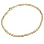 Massives Königsarmband aus hochglanzpoliertem Gold (585er 14k Gold), ca. 2,5 mm Breite, ca. 20cm lang - Made in Germany mit FBM Stempel