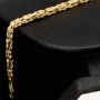 Goldenes Königsarmband (585er 14k), 4mm breit, 22,5cm lang