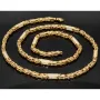 Bling-Bling-Königskette mit Zirkoniabesatz aus 585er Gelbgold (14k)- 61cm lang, 4,5 mm breit, 32g