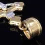Jesus - Anhänger aus edlem 14k (585er) Bicolor Gelbgold und Weißgold